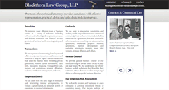 Desktop Screenshot of blackthornlaw.com